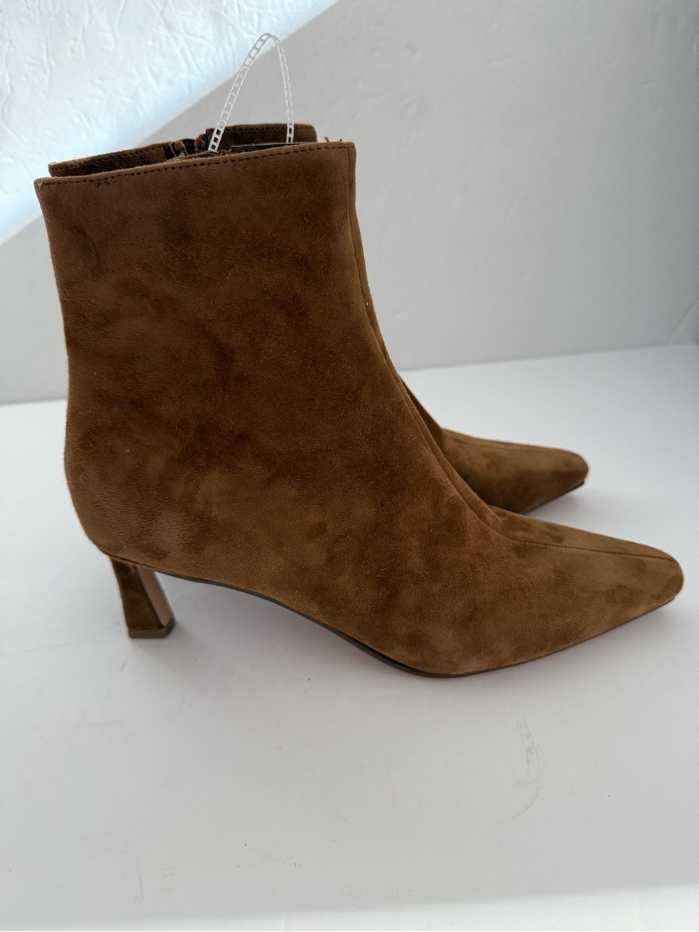 Steve Madden Chestnut Real Leather Suede Pointed Toe Ankle Boots Modern